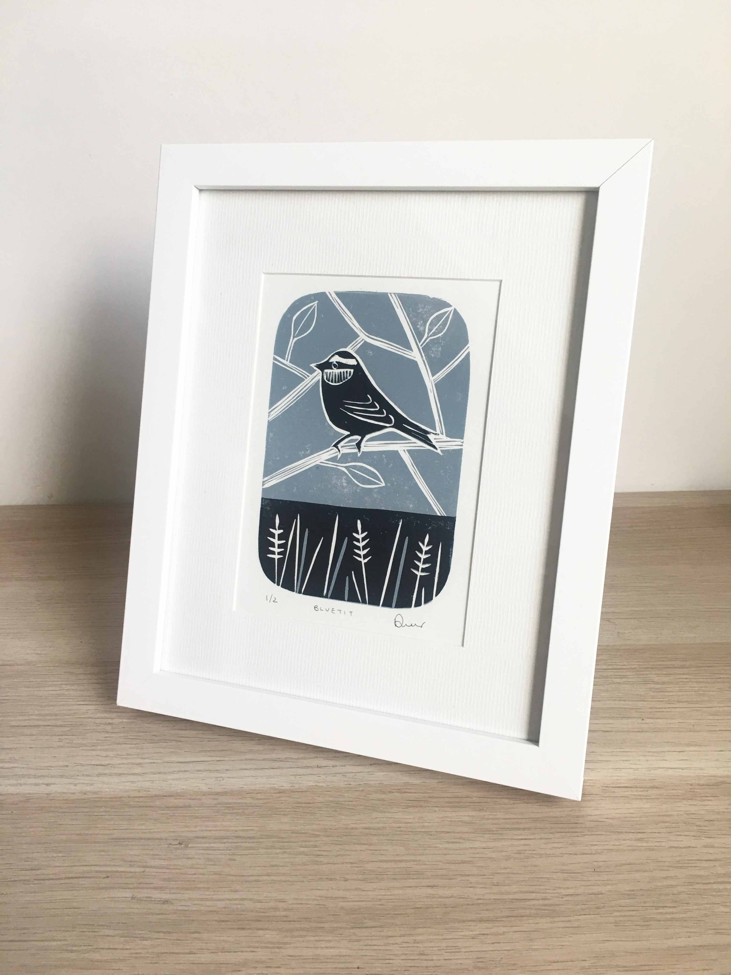 Original 3 Bird Linocut Series
