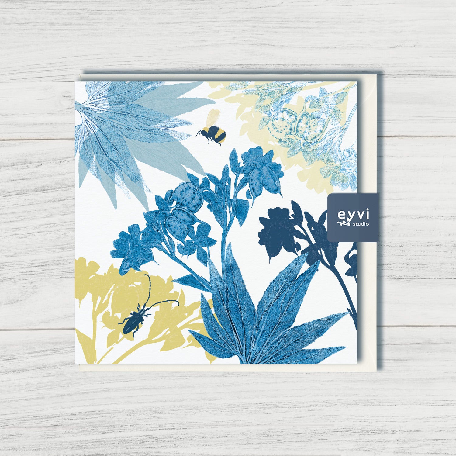 Bugs & Hellebores - Greetings Card