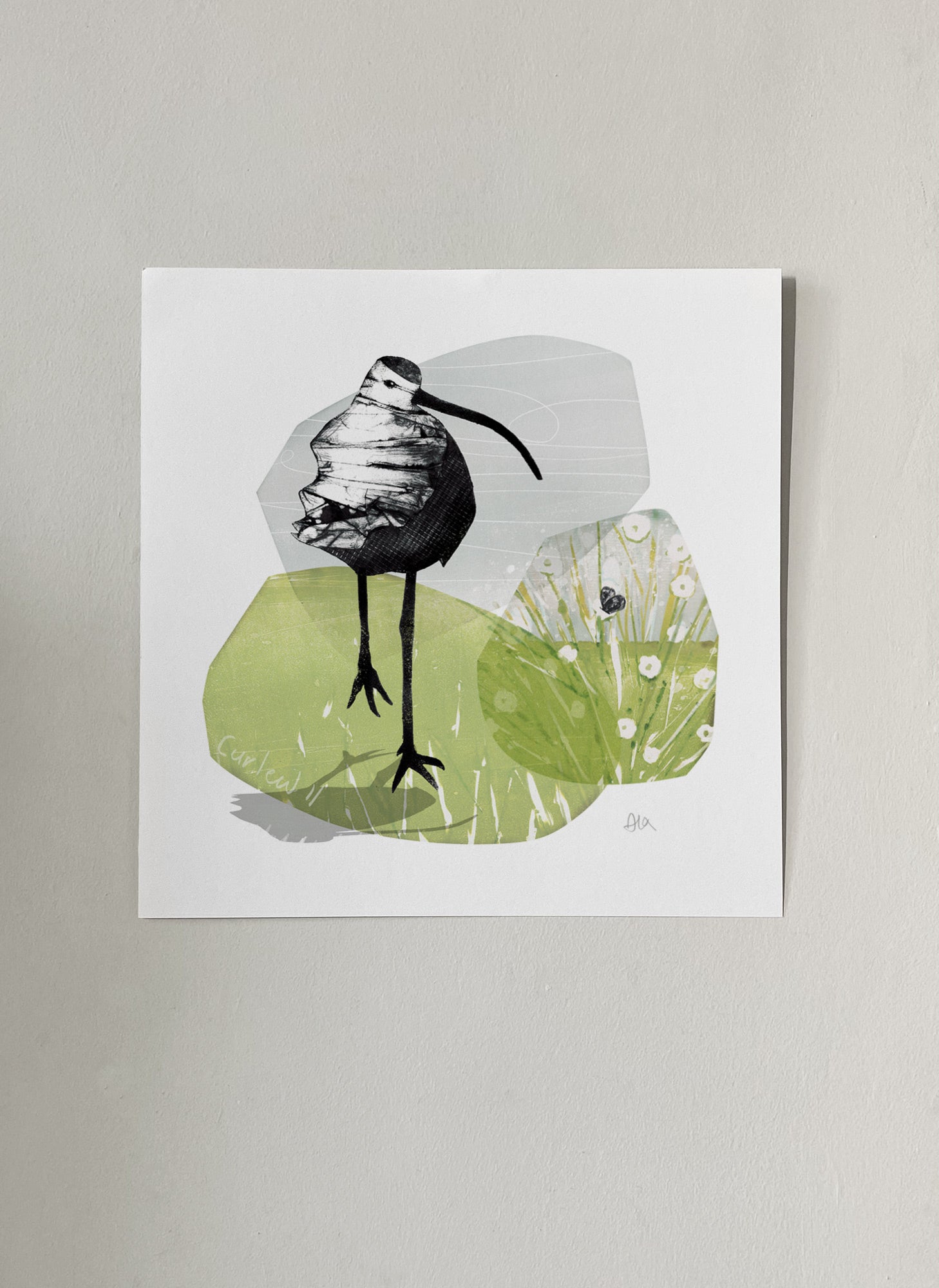 Curlew II bird giclée art print