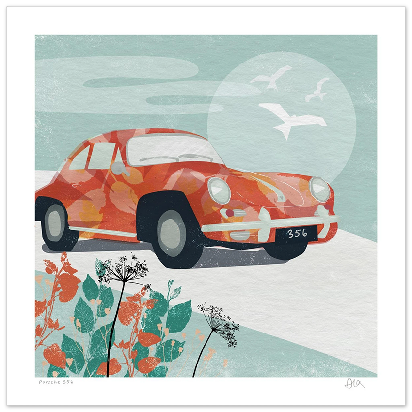 Porsche 356 Giclée Print