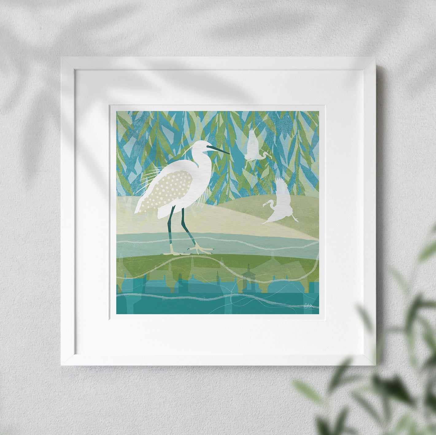 Hambleton Egrets Giclée Art Print