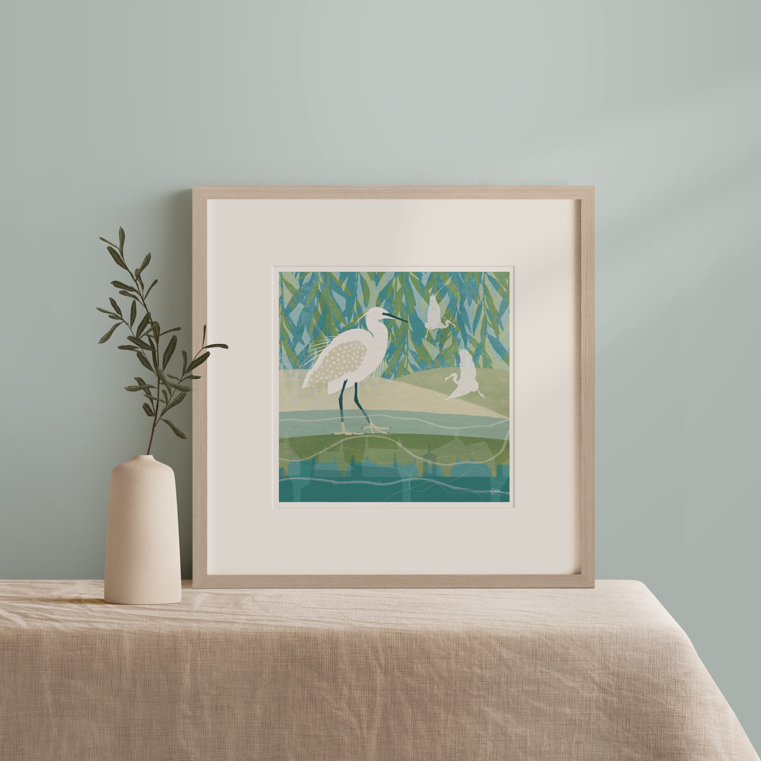 Hambleton Egrets Giclée Art Print