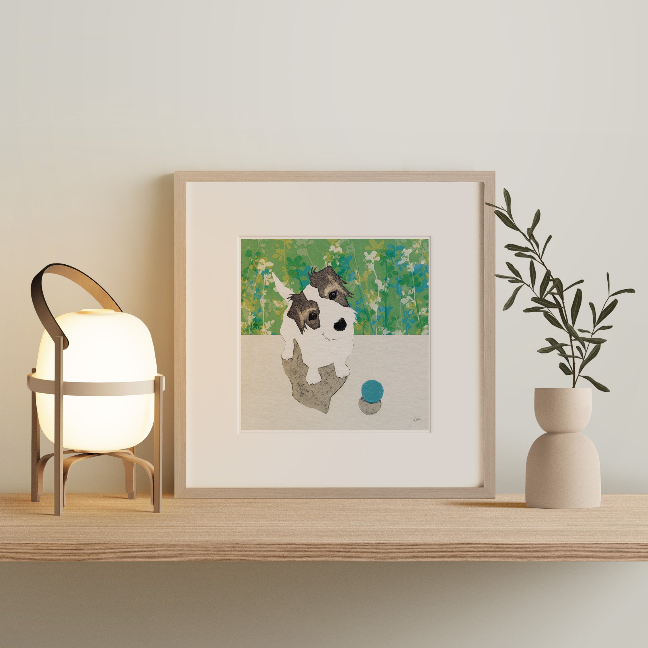 'Let's Play' Parson Dog Giclée Art Print
