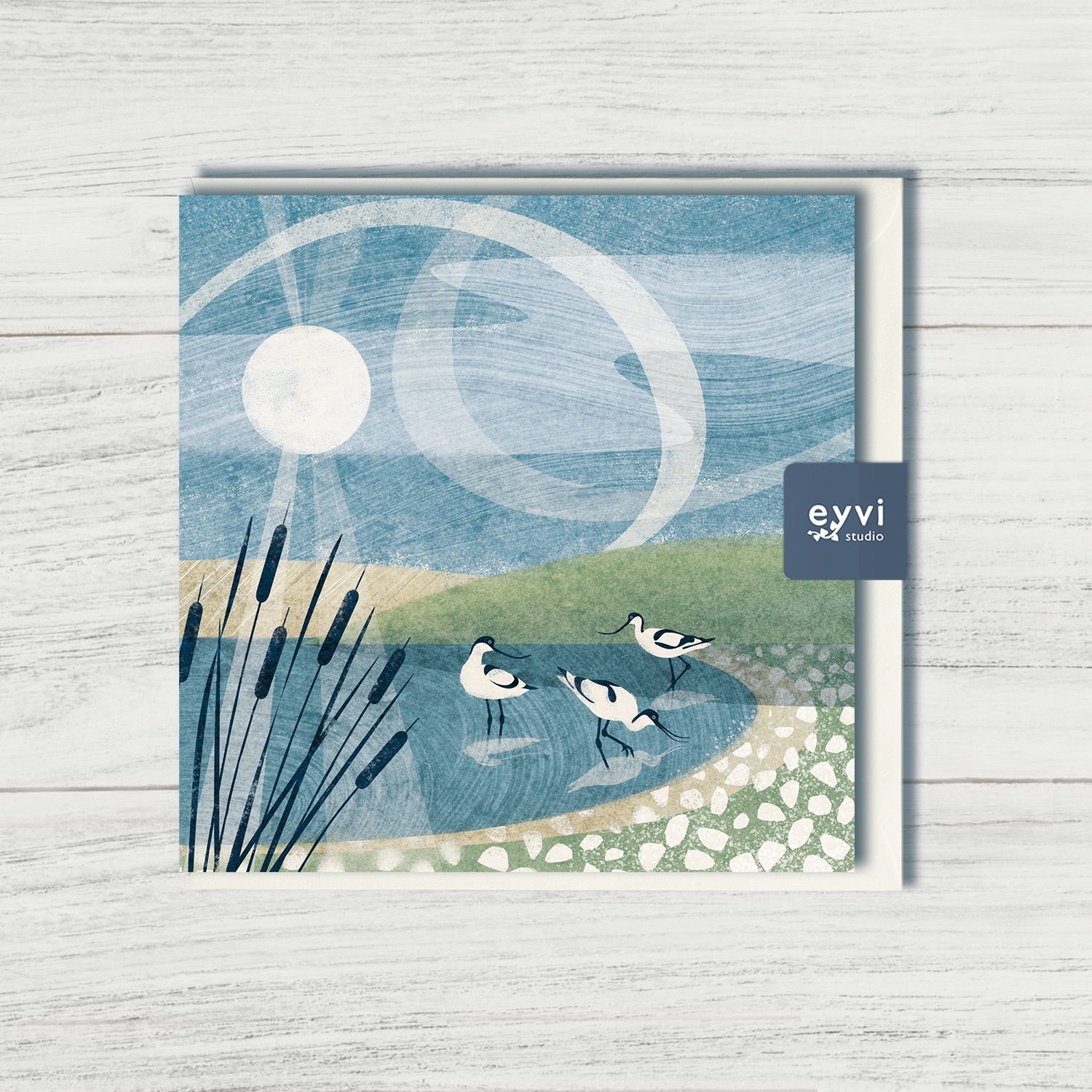 Morning Sweep - Greetings Card