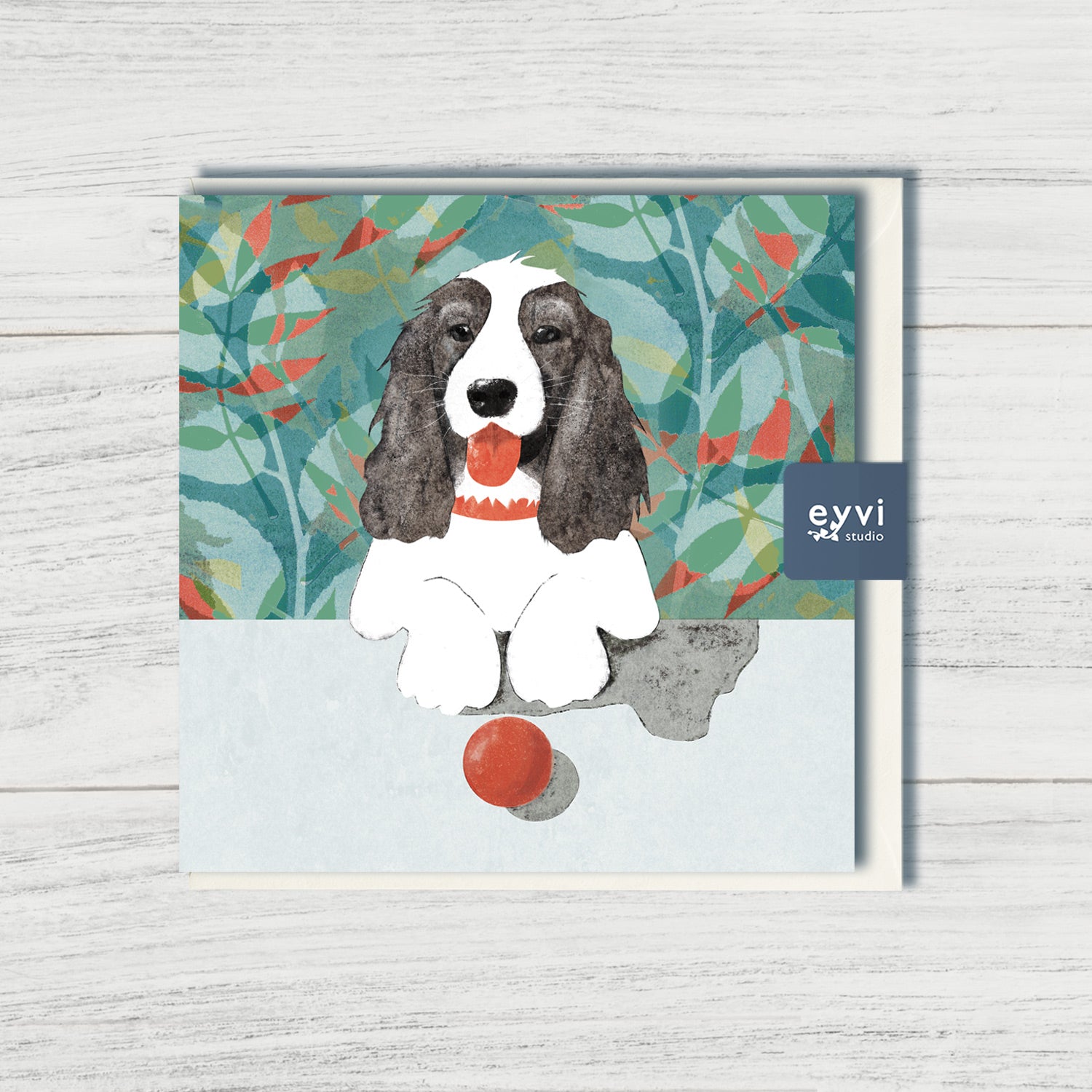 By Your Side - Spaniel Dog Greetings Card