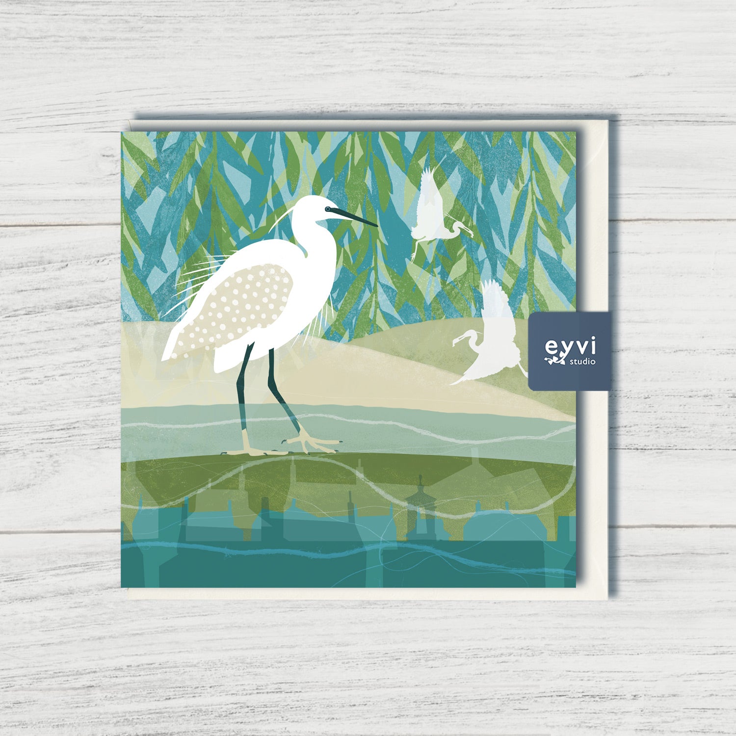 Hambleton Egrets - Greetings Card