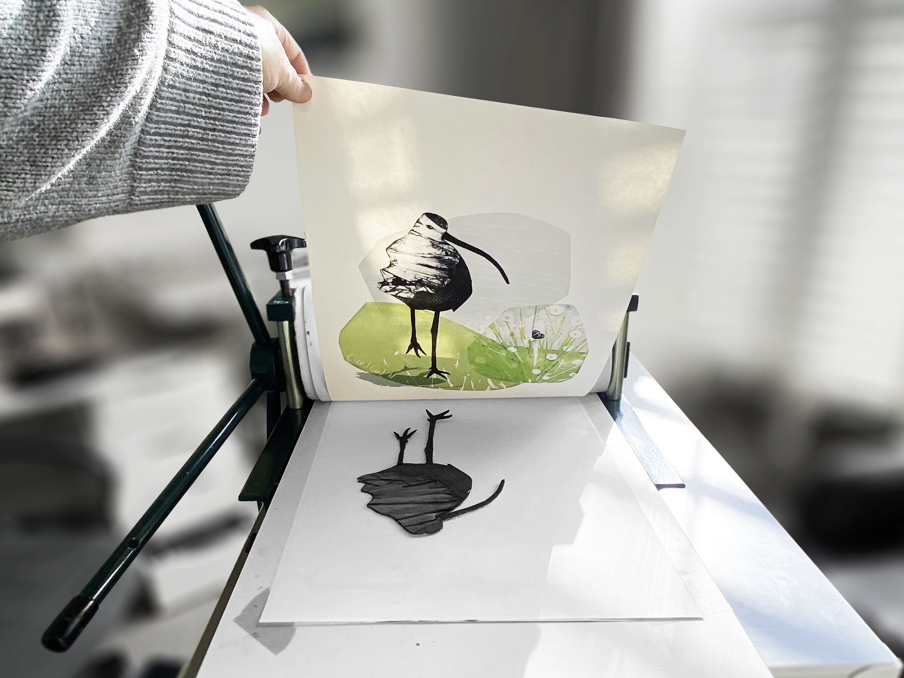 Handprinted art prints