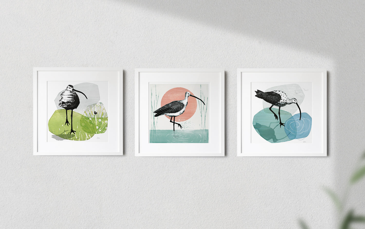 Curlews and Collagraphs: Capturing the Waders of Rutland Water &amp; Eyebrook Reservoir