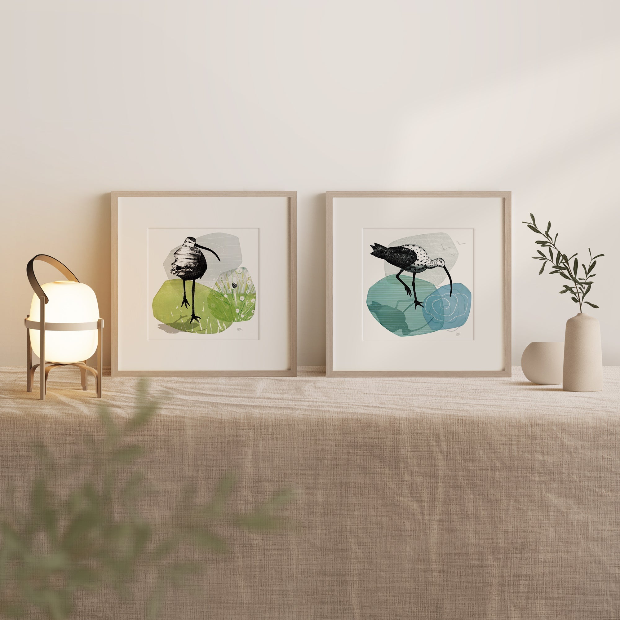 Curlews and Collagraphs: Capturing the Waders of Rutland Water &amp; Eyebrook Reservoir