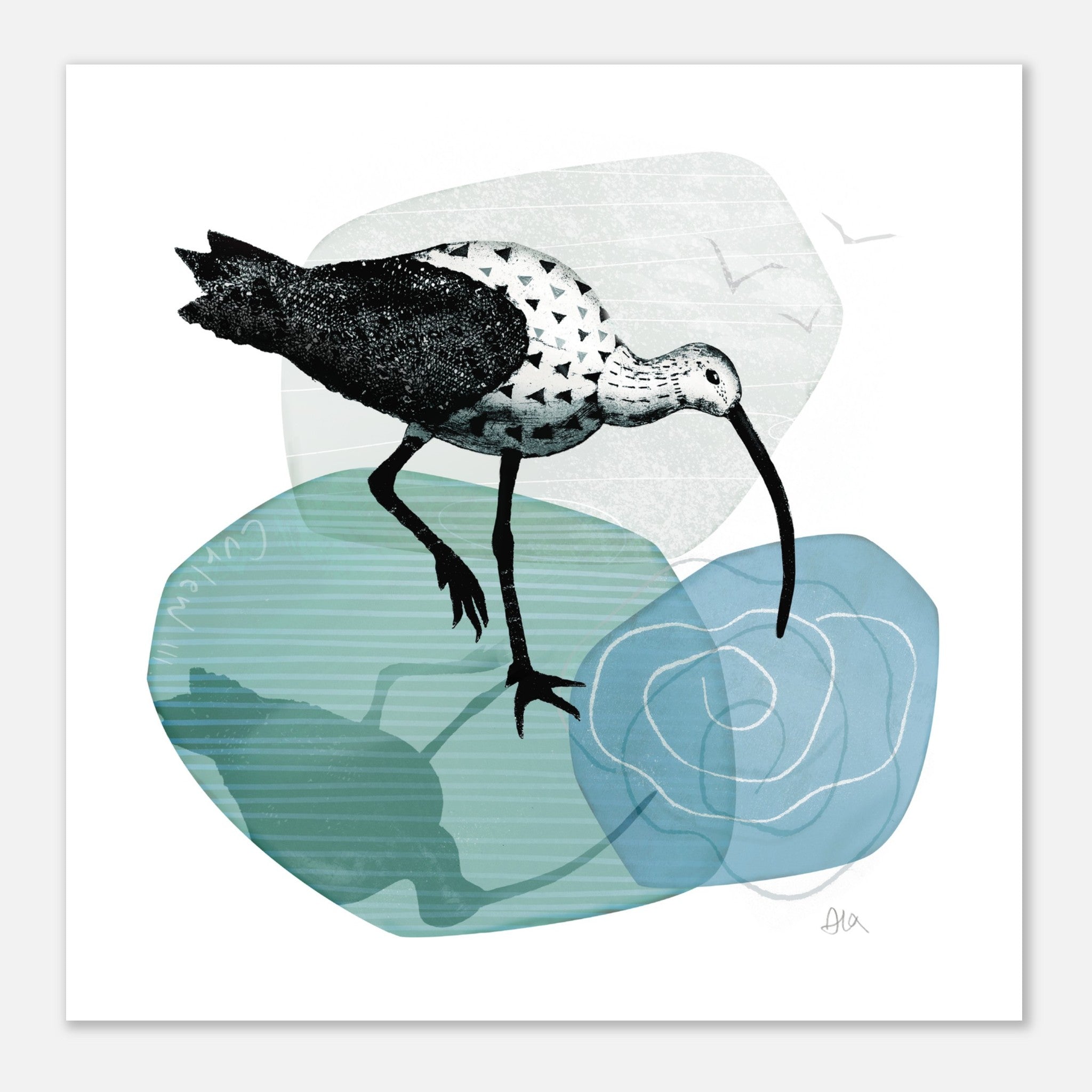 Eyvi Studio Curlew bird print