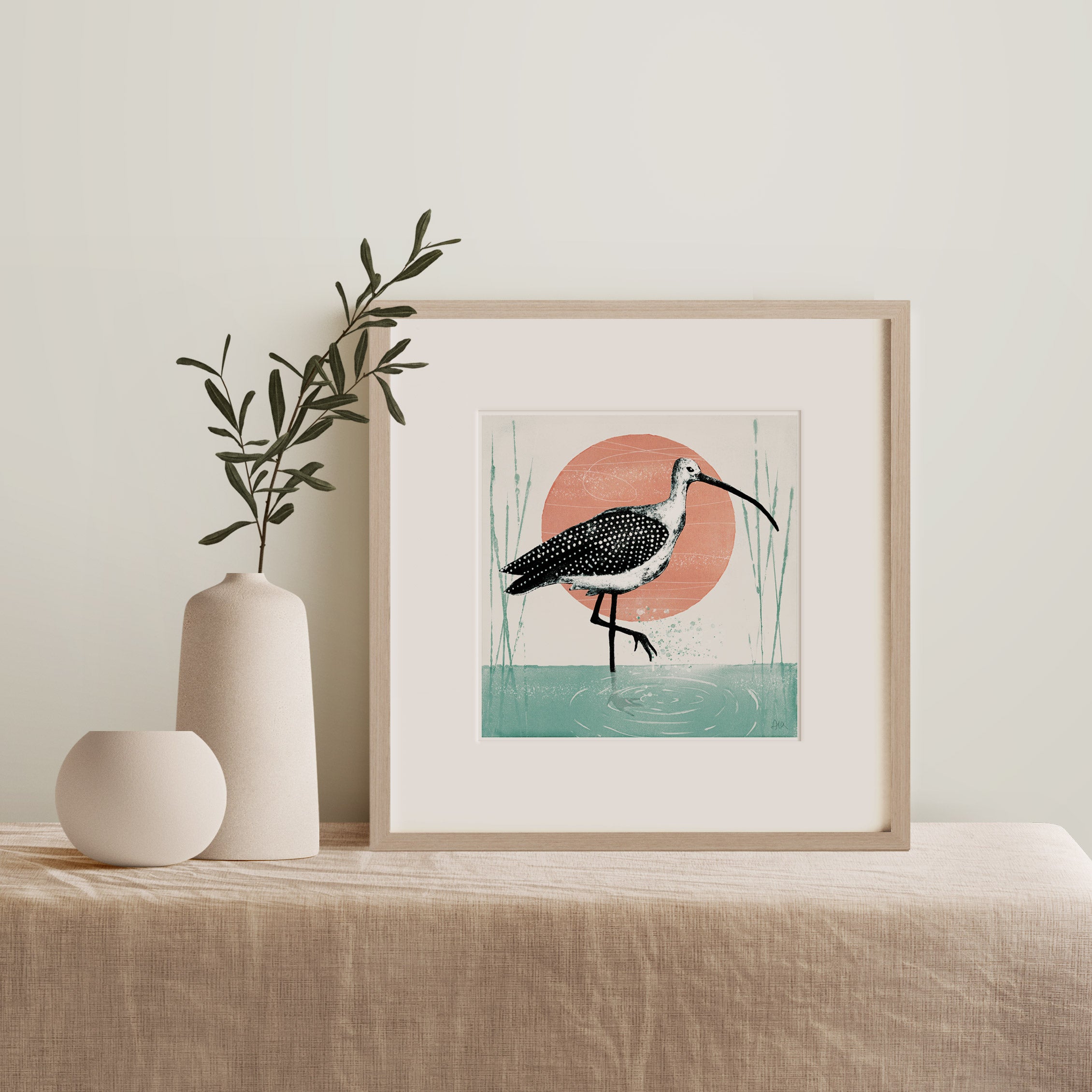 Curlew I Bird Giclée Print