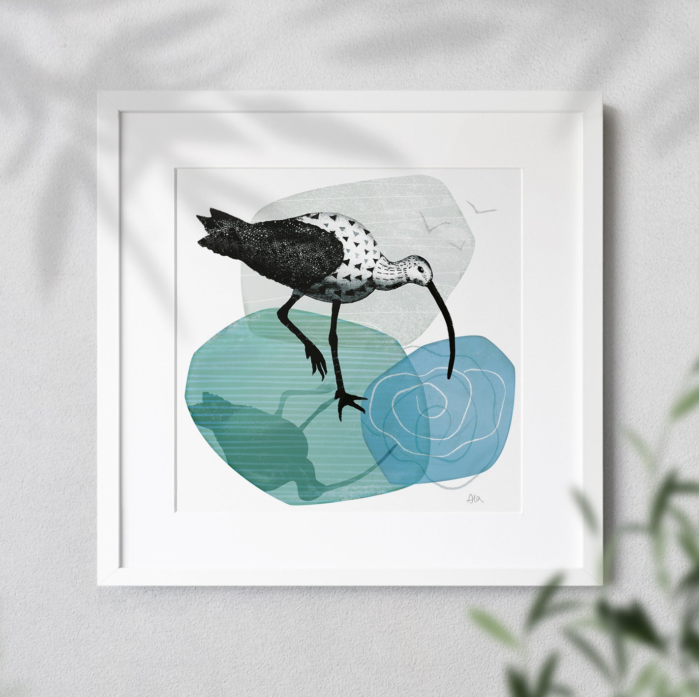 Curlew III Bird Giclée Print