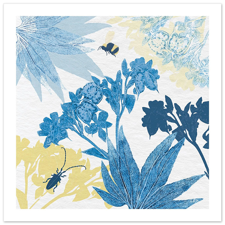Bugs and Hellebores Giclée Art  Print