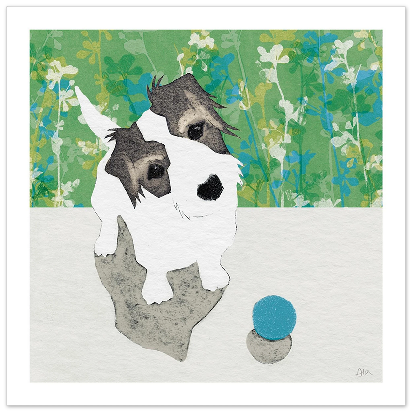 'Let's Play' Parson Dog Giclée Art Print