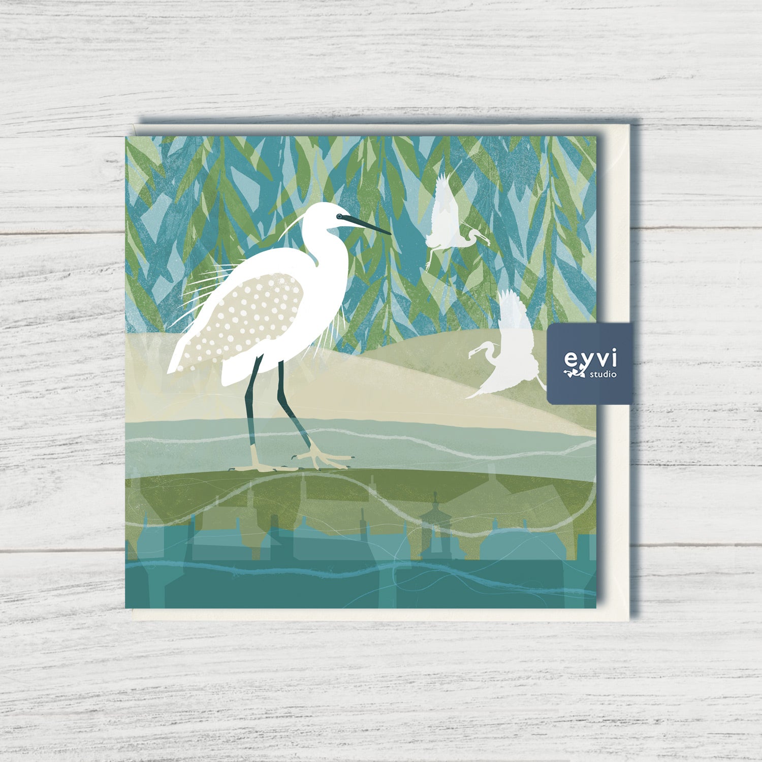 Hambleton Egrets - Greetings Card