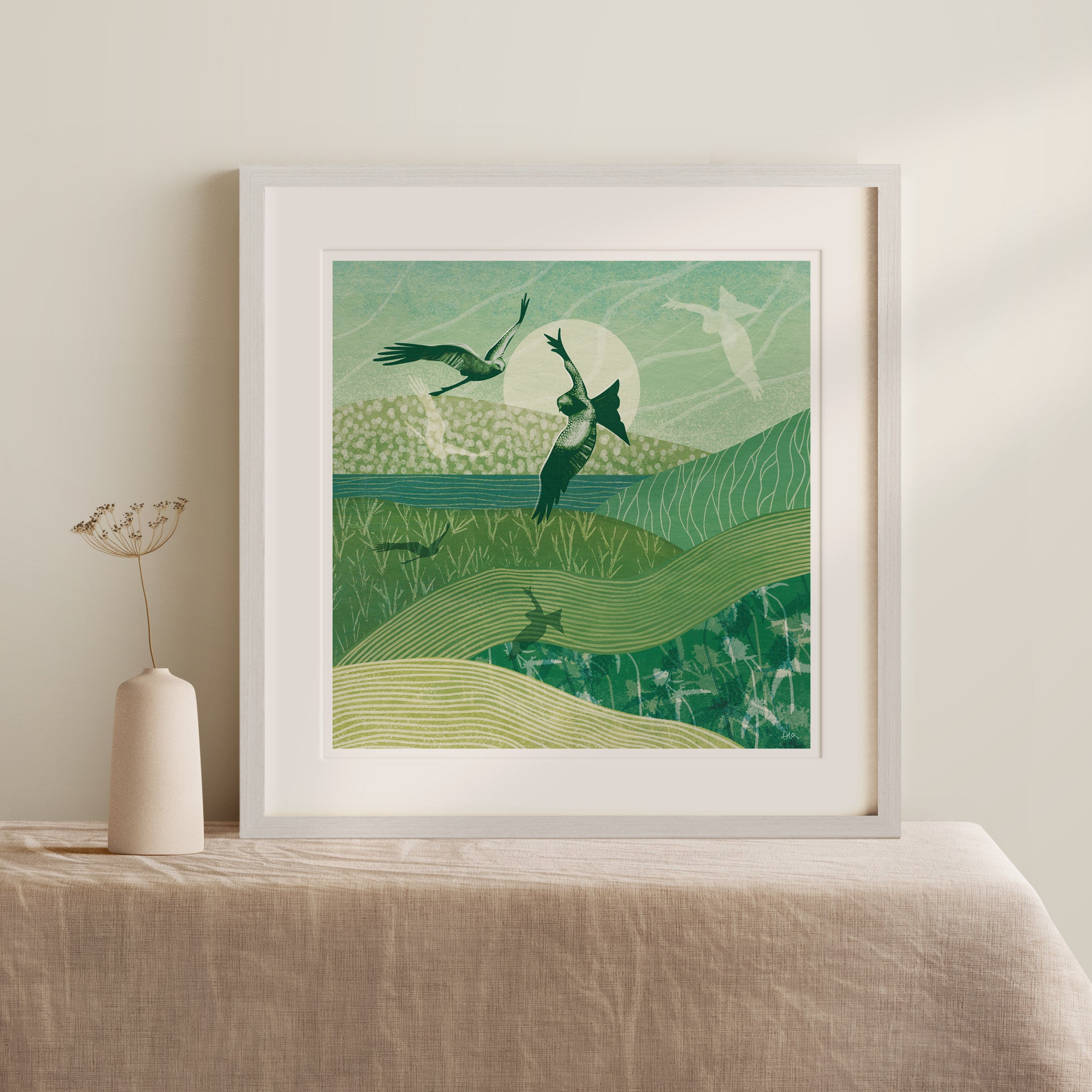 Large 'Patchwork Kites' Giclée Print