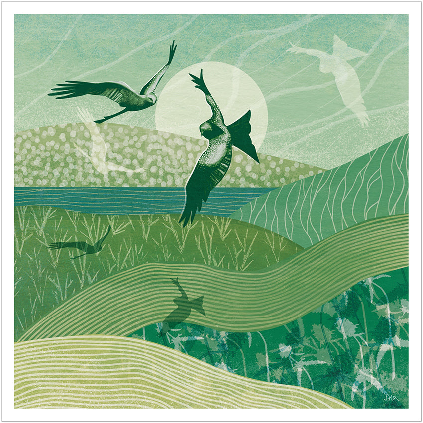 Large 'Patchwork Kites' Giclée Print