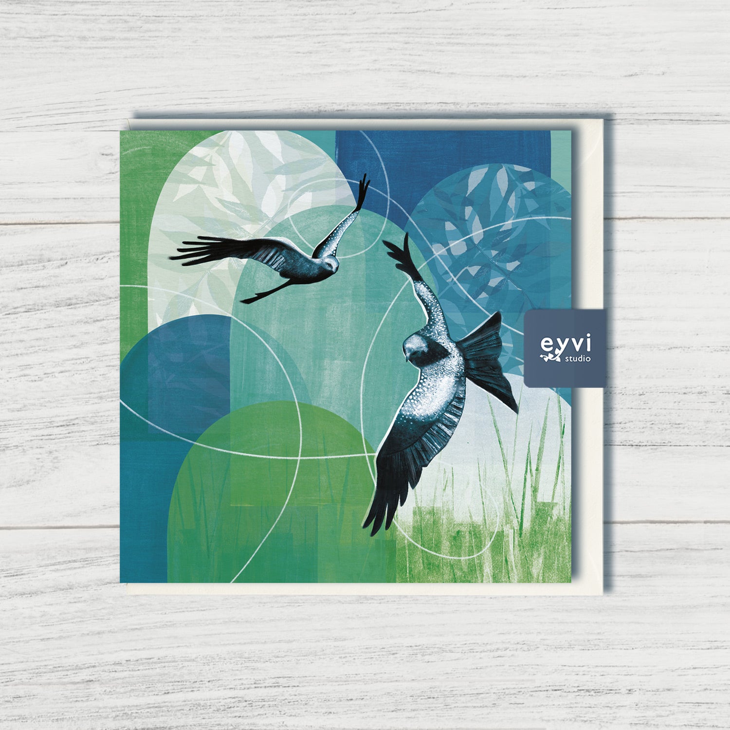 Over The Viaduct - Red Kite Greetings Card
