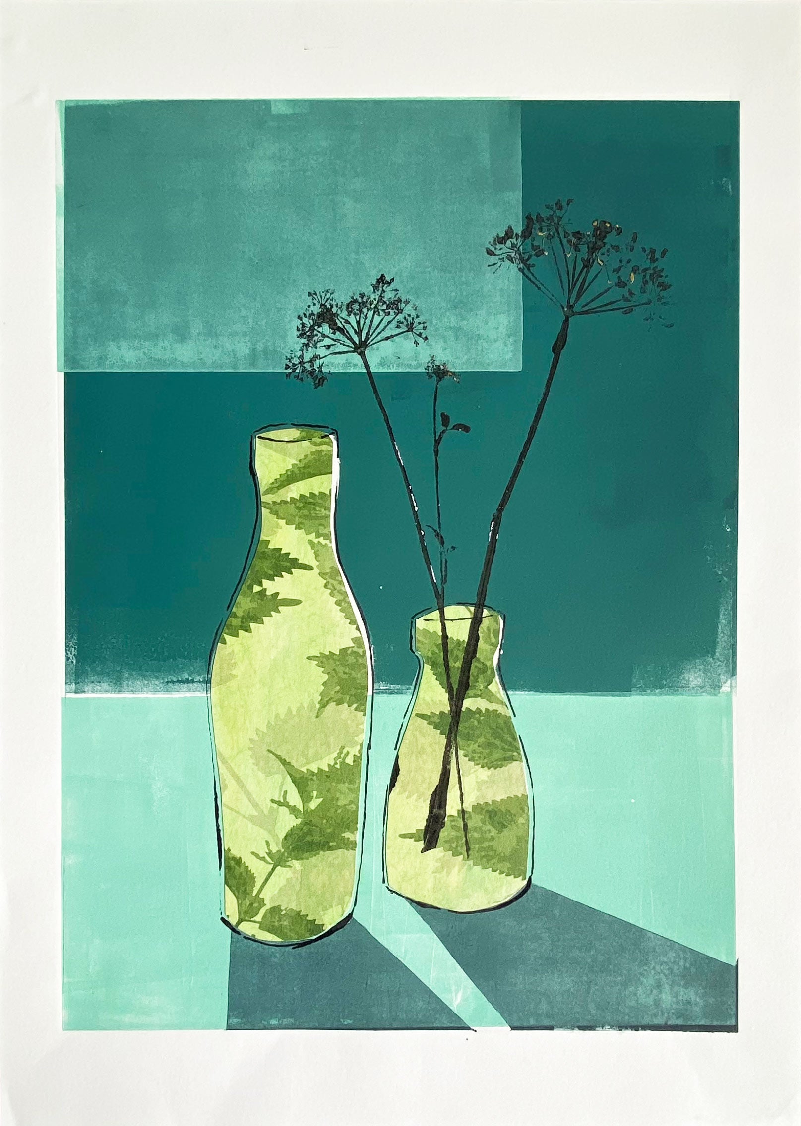 Original Seed Heads Monotype print