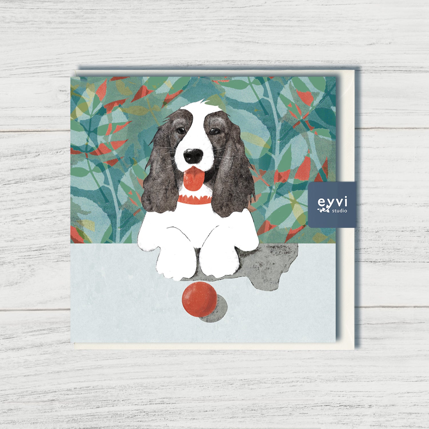 By Your Side - Spaniel Dog Greetings Card
