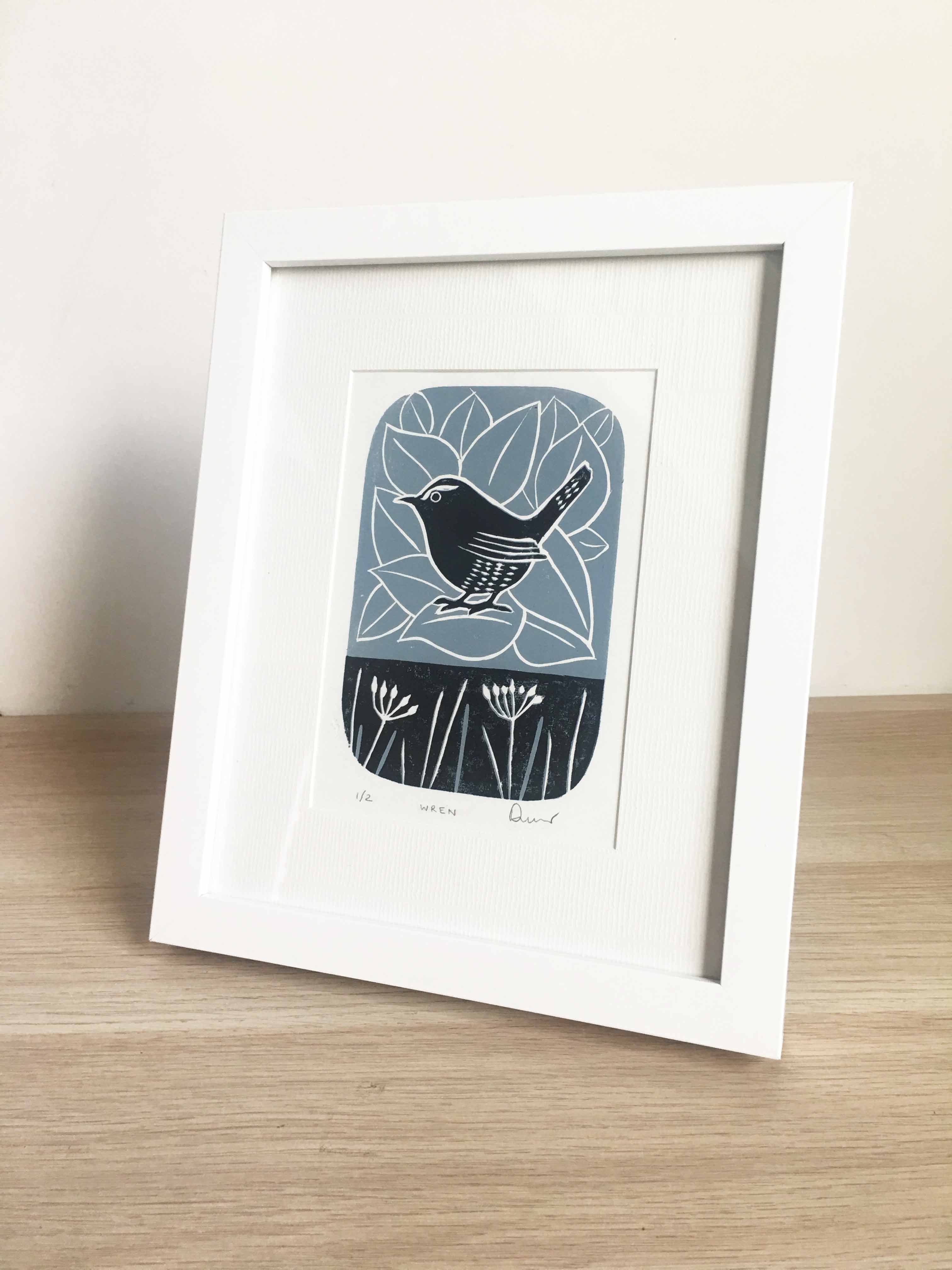 Original 3 Bird Linocut Series
